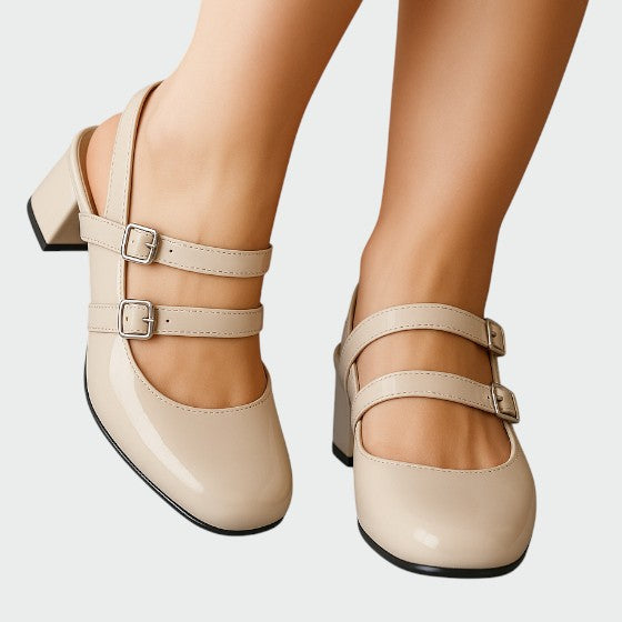 Nora Beau | Orthopaedic Leather Flats Mary Jane
