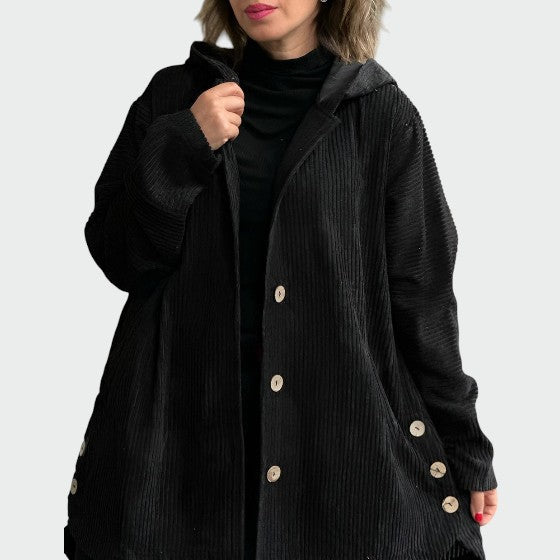Cordia | Cozy Corduroy Hooded Jacket