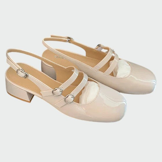 Nora Beau | Orthopaedic Leather Flats Mary Jane