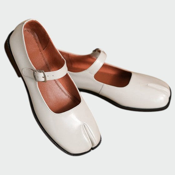 Nora Beau | Split-Toe Buckle Mary Jane Shoes