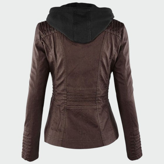 Gia | Leather Biker Jacket