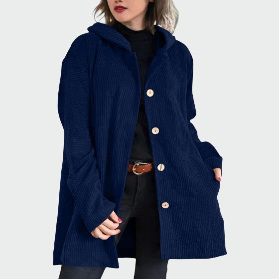 Cordia | Cozy Corduroy Hooded Jacket