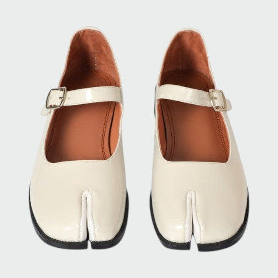 Nora Beau | Split-Toe Buckle Mary Jane Shoes