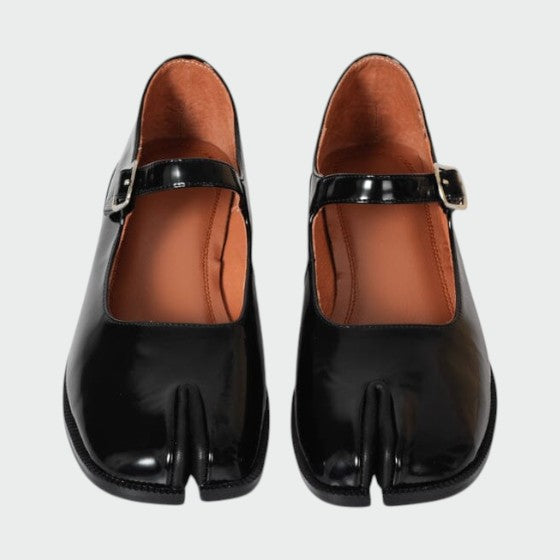 Nora Beau | Split-Toe Buckle Mary Jane Shoes