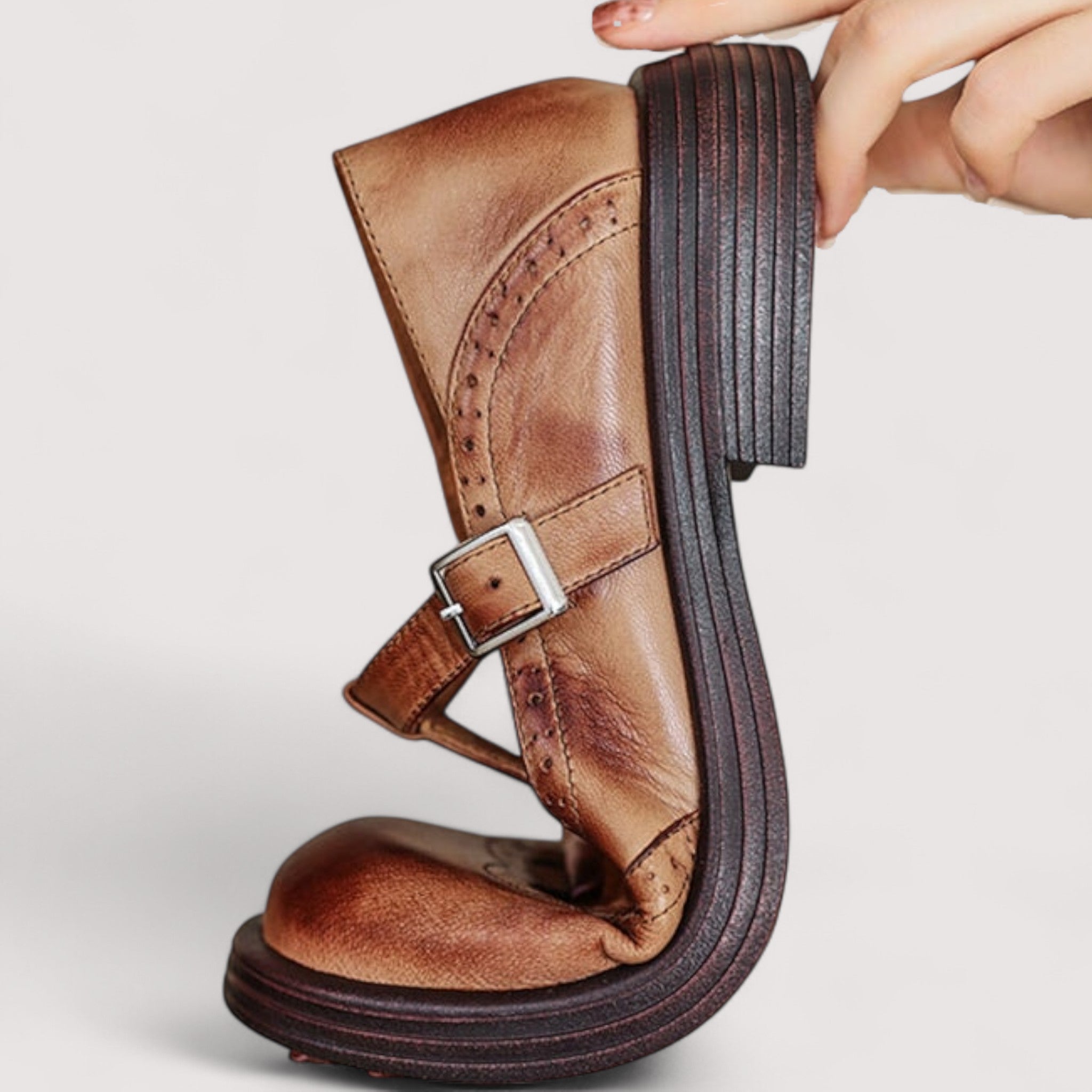 Louisa | Elegant Leather Mary Jane Shoes