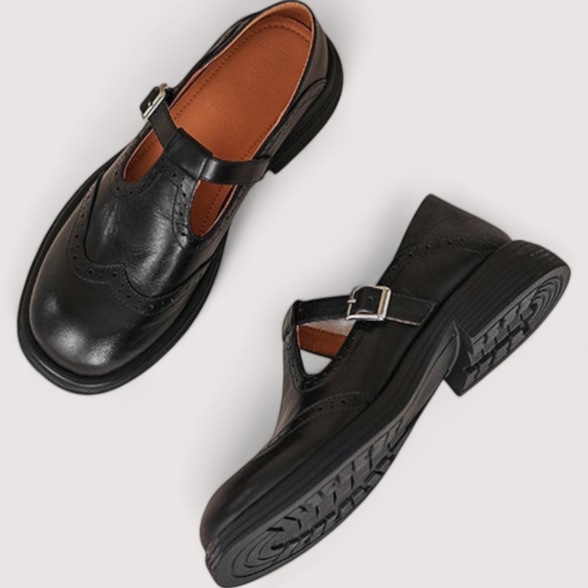 Louisa | Elegant Leather Mary Jane Shoes