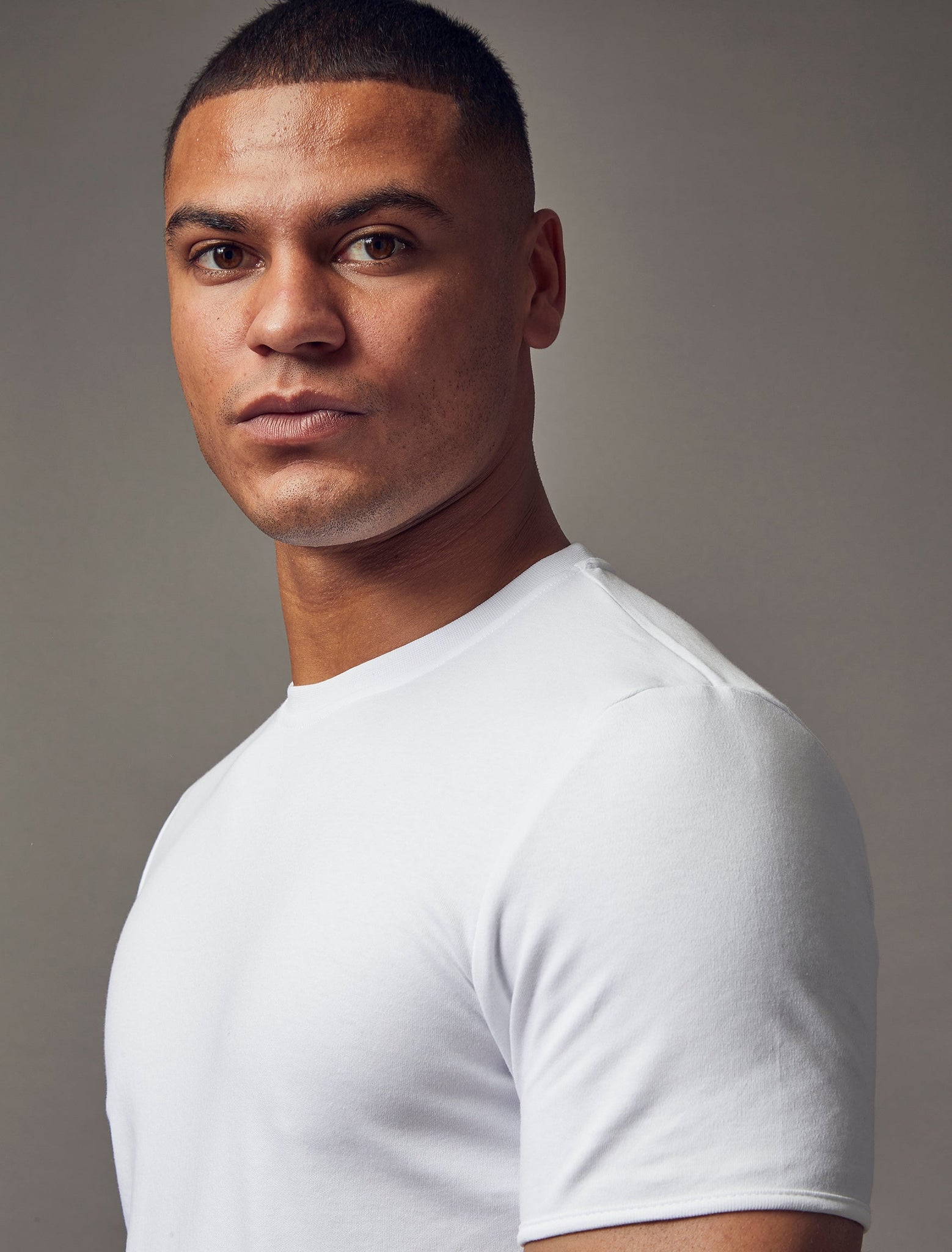 White Tapered Fit T-Shirt