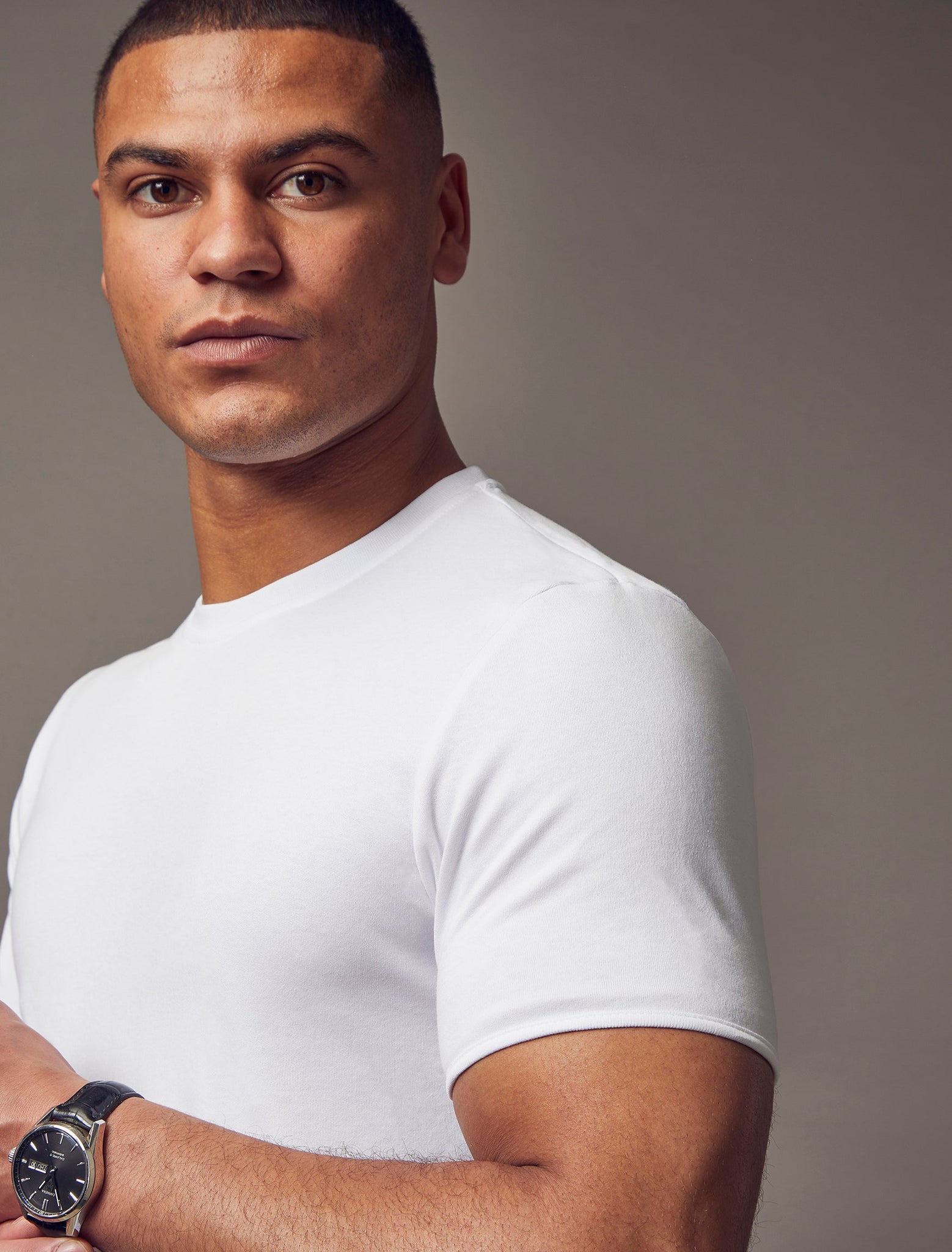 White Tapered Fit T-Shirt